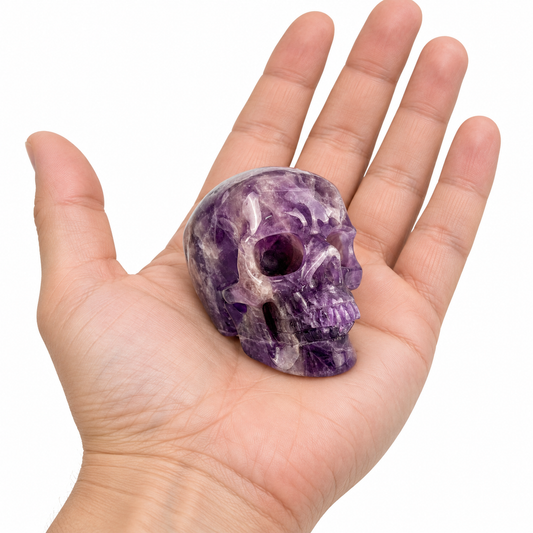 2.2" Amethyst Crystal Skull