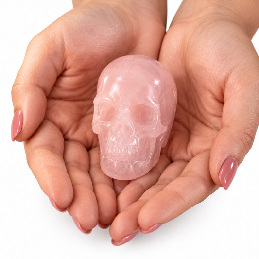 2.2" Rose Quartz Crystal Skull