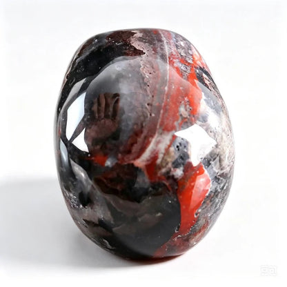 2.2 Inch Red Crazy Lace Agate Crystal Skull back view