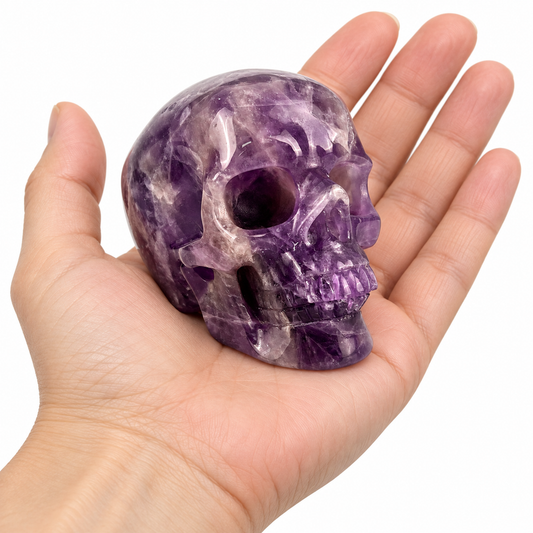 3.0" Amethyst Crystal Skull