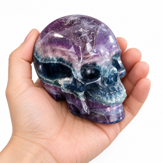 3" Fluorite Crystal Skull