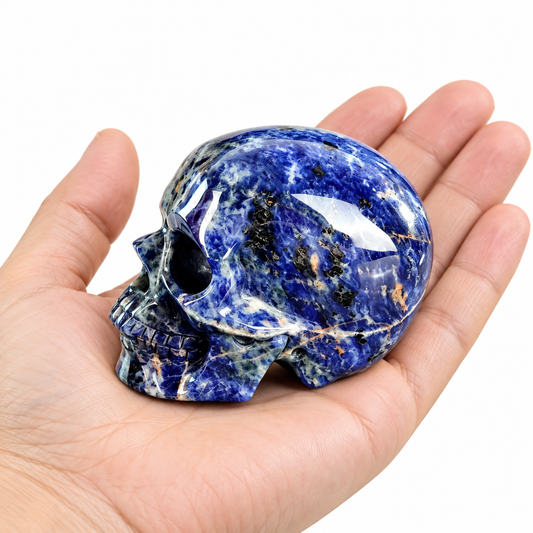 3.0" Sodalite Crystal Skull