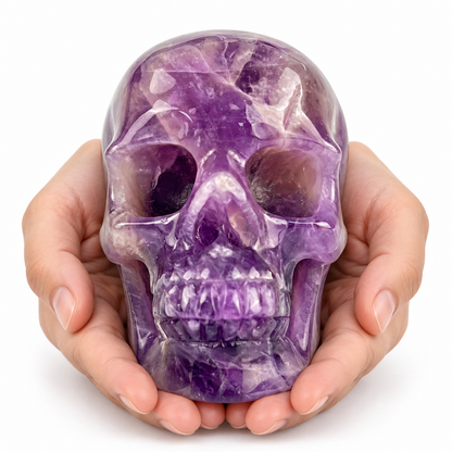 4.5" Amethyst Crystal Skull
