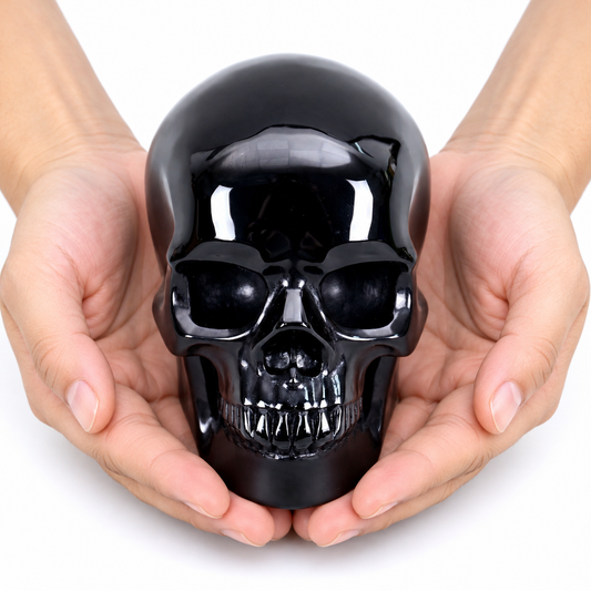 4.5" Black Obsidian Crystal Skull