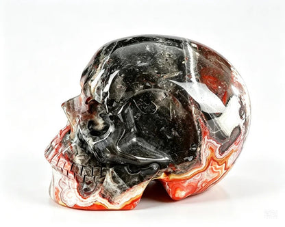 3.0 Inch Red Crazy Lace Agate Crystal Skull alternate view