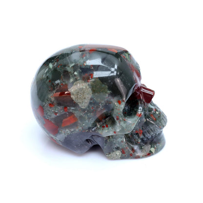 4.5" Blood Stone Crystal Skull