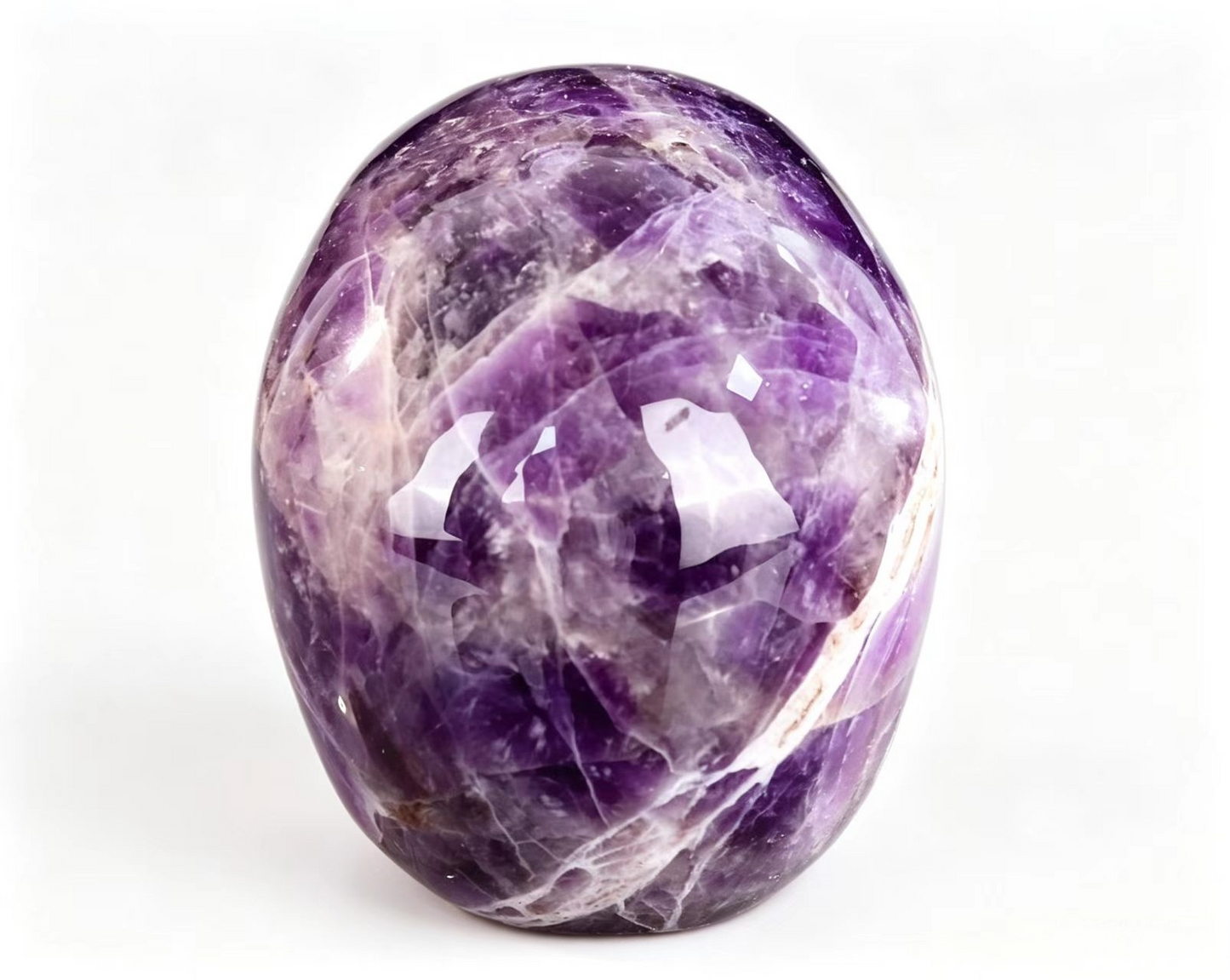 2.2" Natural Amethyst Crystal Skull Spiritual Calming Ornament