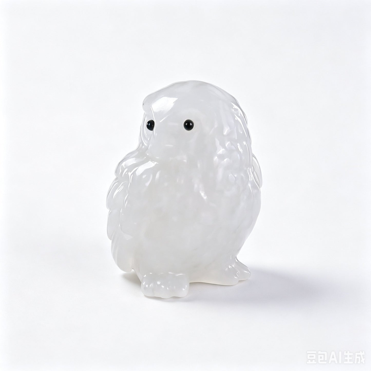 2.5"Natural Crystal Hand Carved Cute Owl Figurine, Spirit Animal Wisdom Stone Spiritual Healing Home Altar Decor