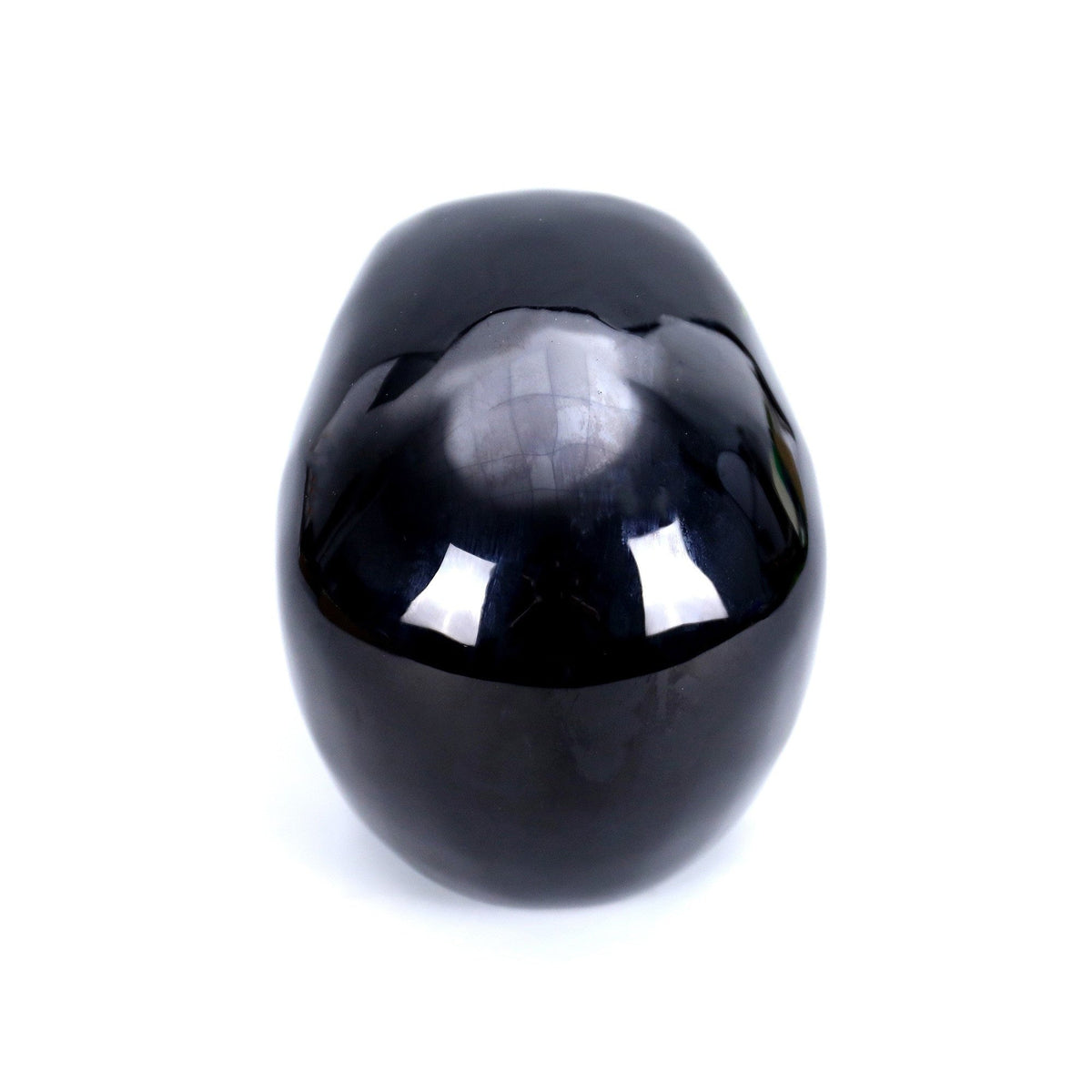 4.5 Inch Black Obsidian Crystal Skull left front view
