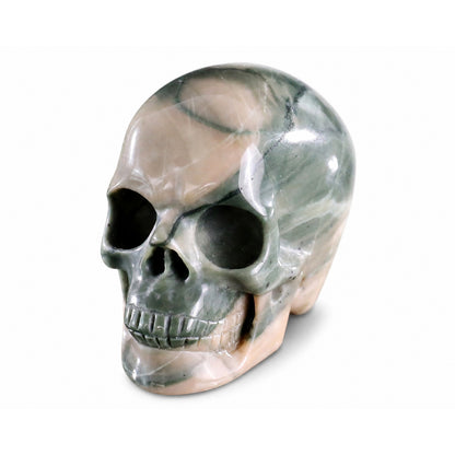 Nine Dragon Jade crystal skull right front 45