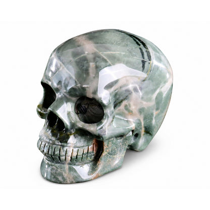 Nine Dragon Jade crystal skull left front 45