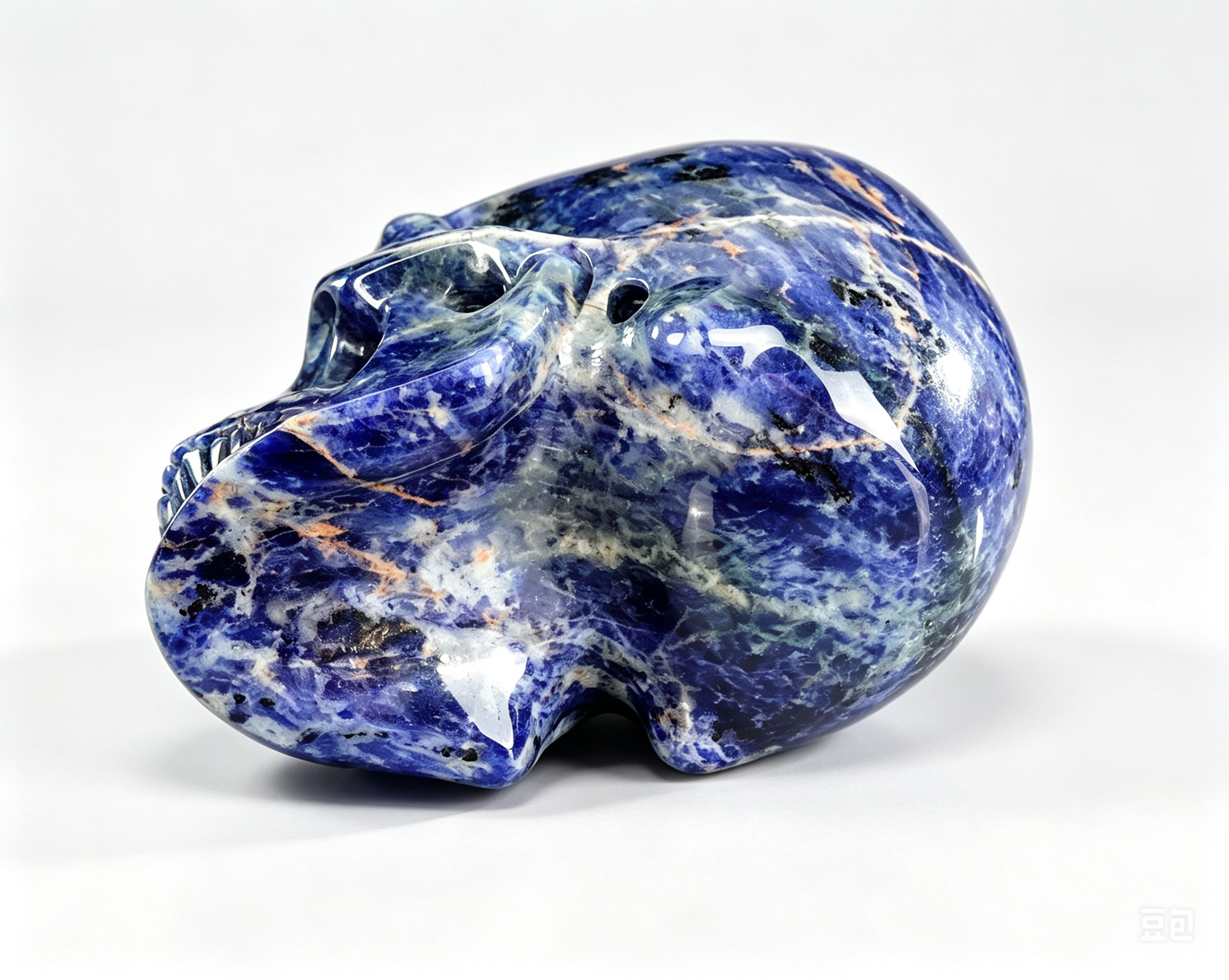 3.0"Natural Sodalite Crystal Skull Spiritual Truth & Calming Ornament