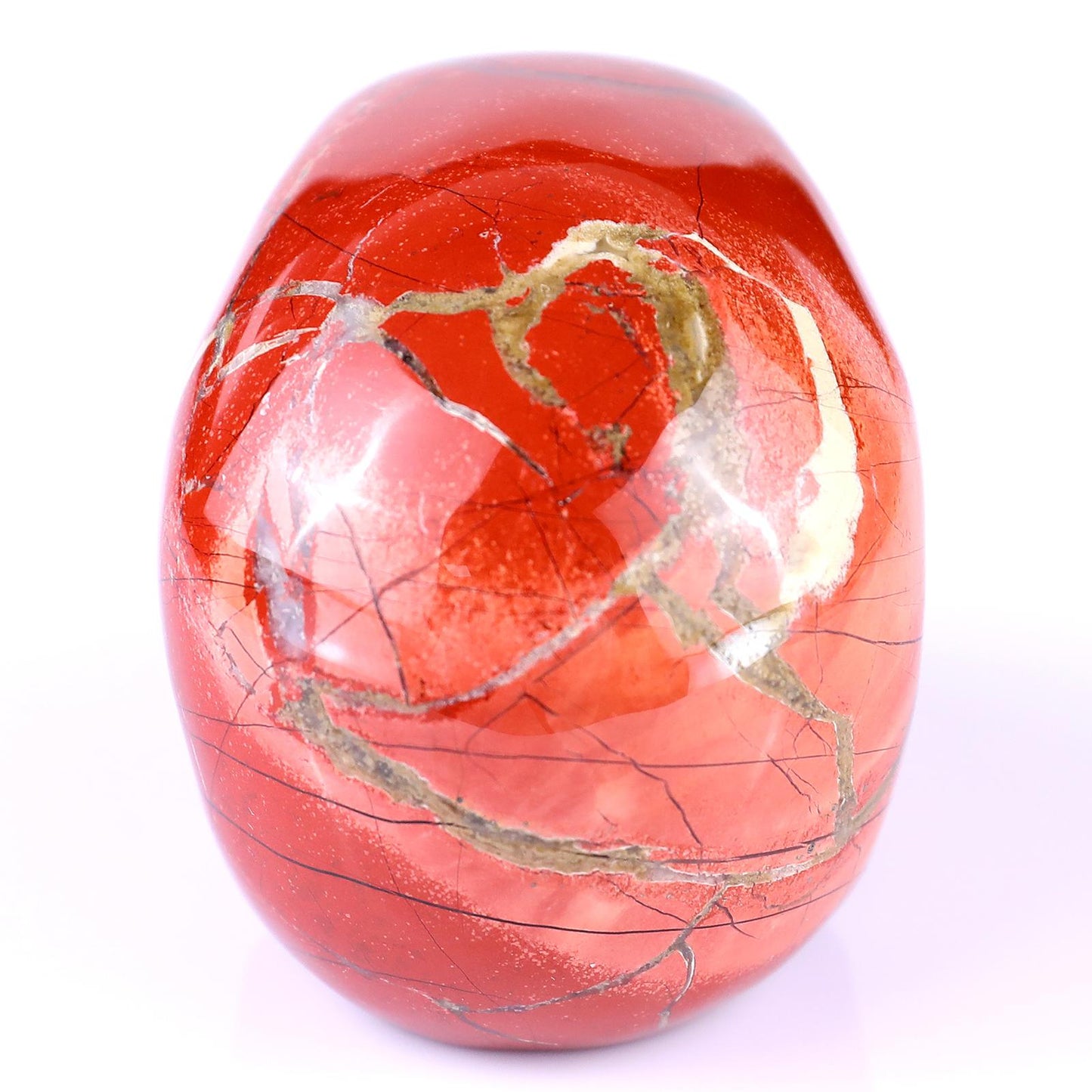 2.2" Natural Red Jasper Crystal Skull Root Chakra Healing Ornament