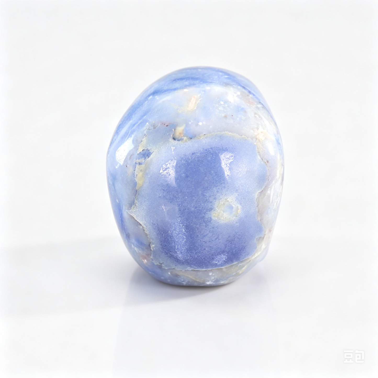 3.0"Natural Blue Aventurine Crystal Skull Spiritual Soothing Ornament