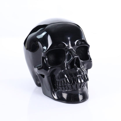 3.0" Black Obsidian Crystal Skull