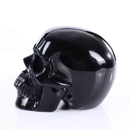 3.0" Black Obsidian Crystal Skull
