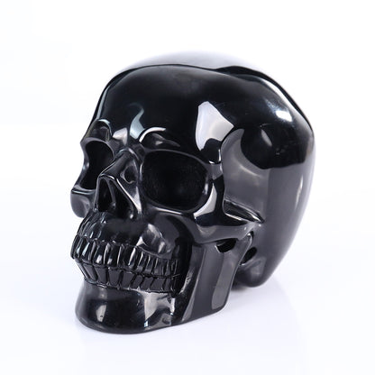 3.0" Black Obsidian Crystal Skull