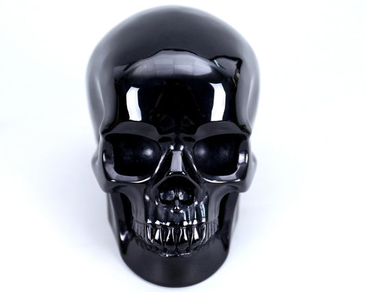 2.2" Natural Black Obsidian Crystal Skull Energy Cleansing Ornament