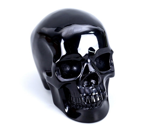 2.2" Natural Black Obsidian Crystal Skull Energy Cleansing Ornament
