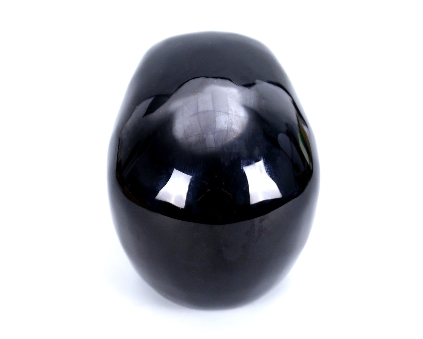 2.2" Natural Black Obsidian Crystal Skull Energy Cleansing Ornament