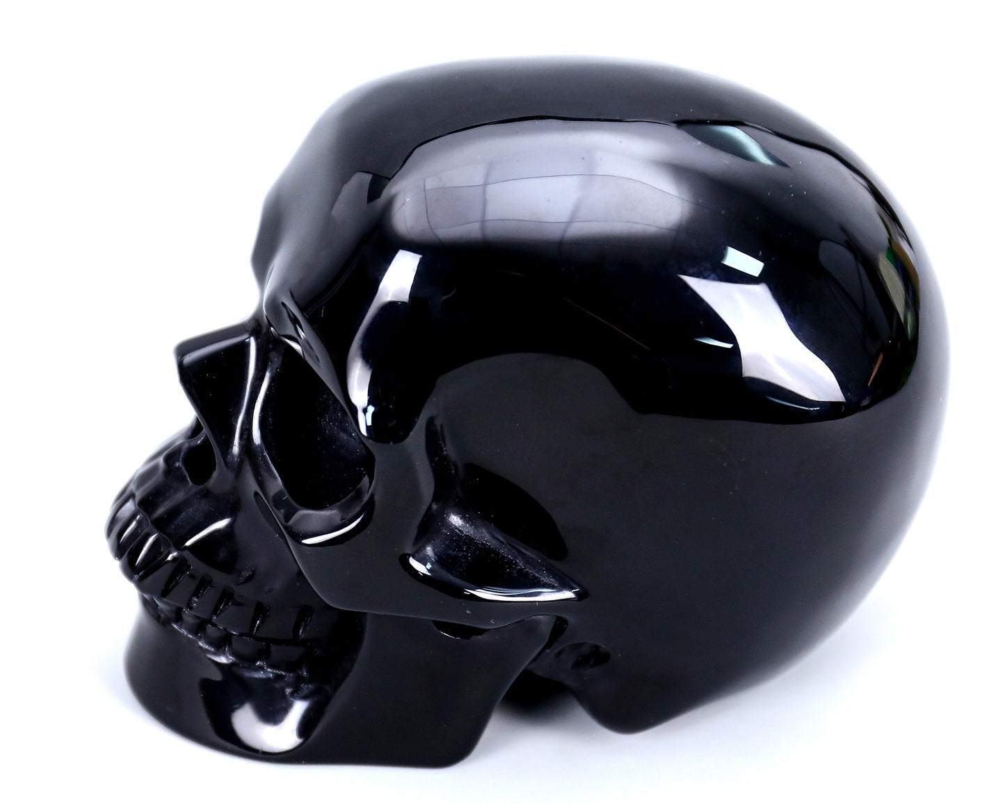 2.2" Natural Black Obsidian Crystal Skull Energy Cleansing Ornament