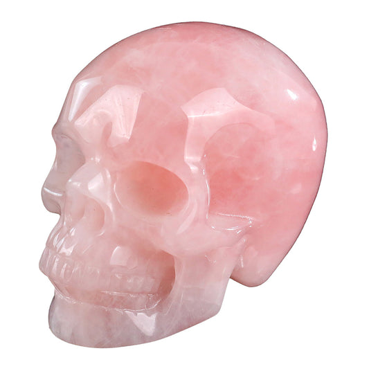 3.0" Rose Quartz Crystal Skull