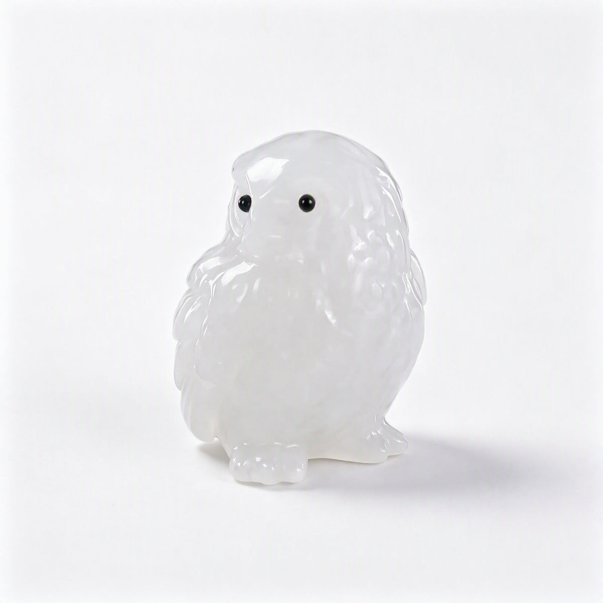 Clear Quartz crystal owl