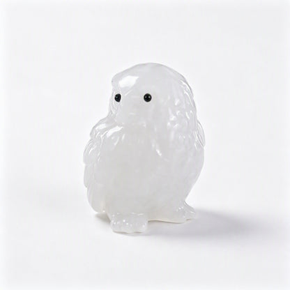 Clear Quartz crystal owl