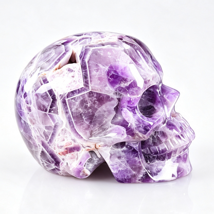 7.0" Amethyst Crystal Skull