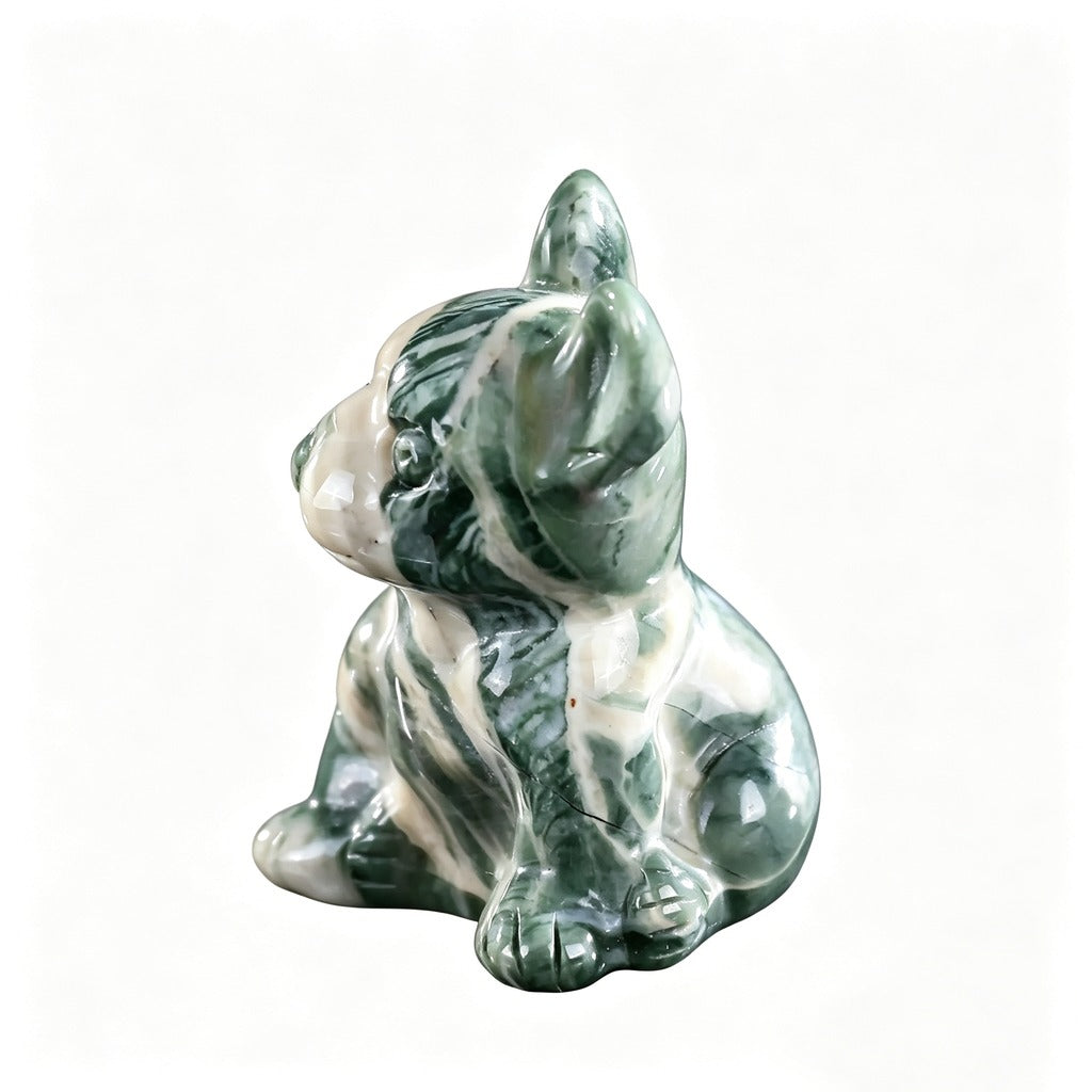 2.0" Nine Dragon Jade Bulldog
