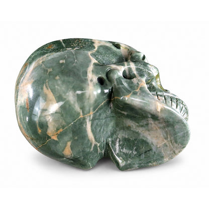 Nine Dragon Jade crystal skull right side