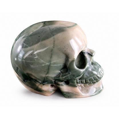 Nine Dragon Jade crystal skull right side