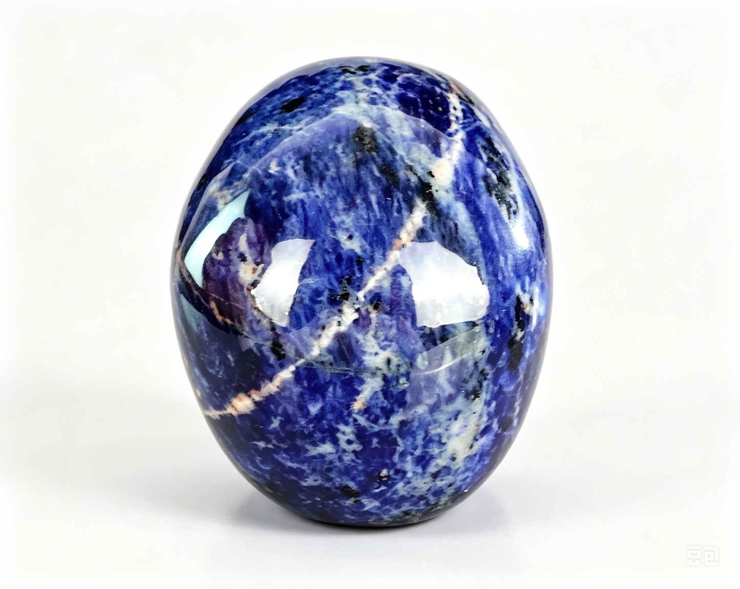 3.0"Natural Sodalite Crystal Skull Spiritual Truth & Calming Ornament