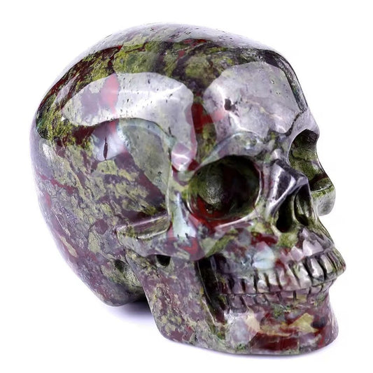 3.0" Dragon Blood Jasper Crystal Skull