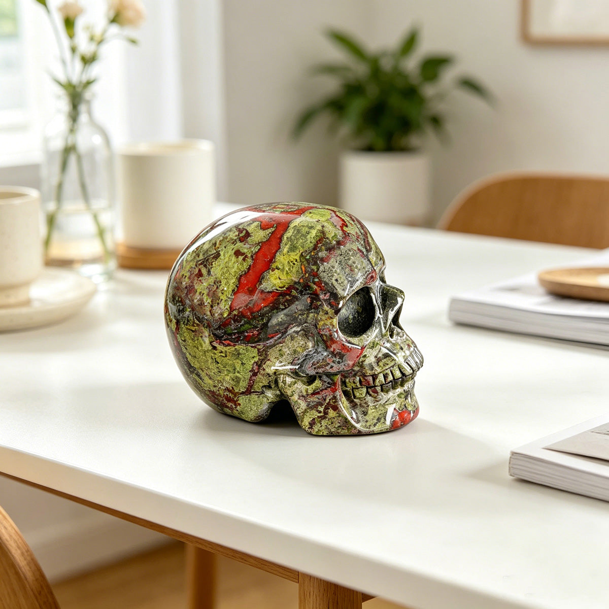 2.2" Dragon Bloodstone Crystal Skull – A Noble Healing Skull