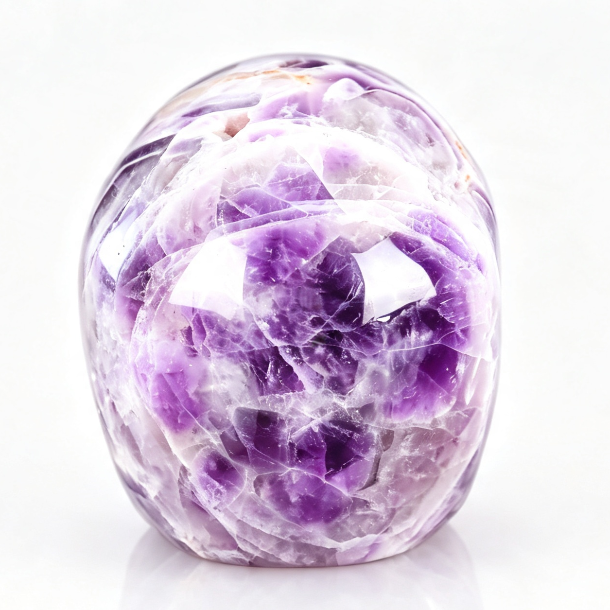 7.0"Hand Carved Natural Amethyst Crystal Skull Spiritual Calming Ornament