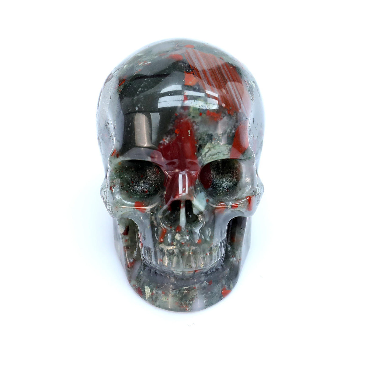 4.5" Blood Stone Crystal Skull