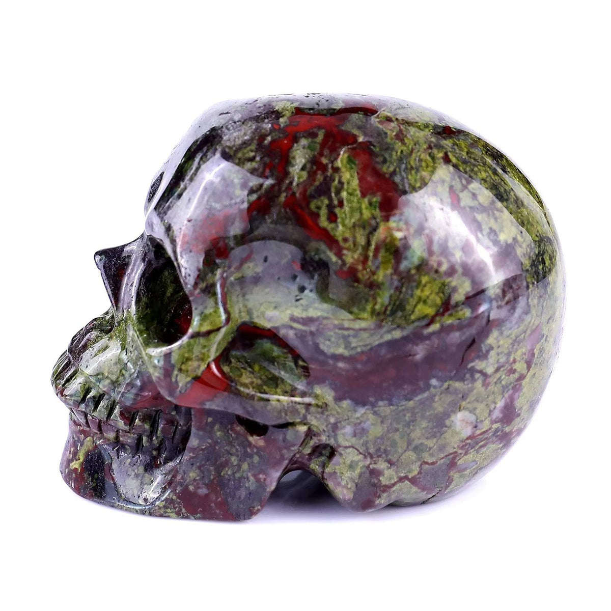 4.5" Dragon Blood Jasper Crystal Skull