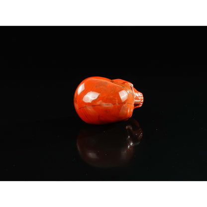2.2 Inch Red Jasper Crystal Skull detail view