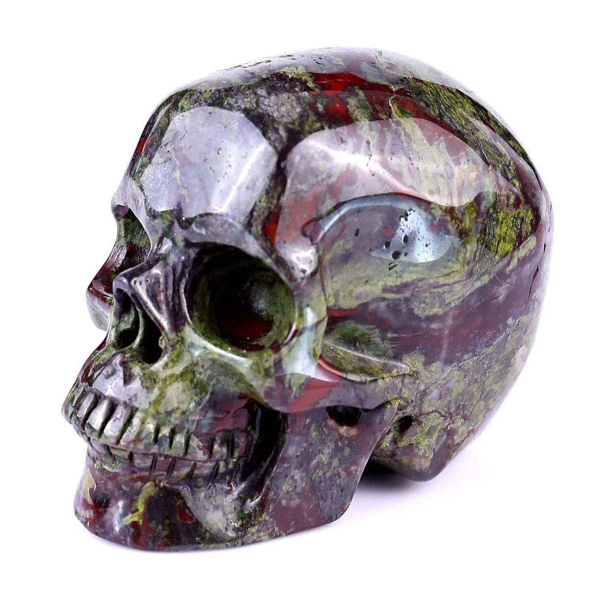 4.5" Dragon Blood Jasper Crystal Skull