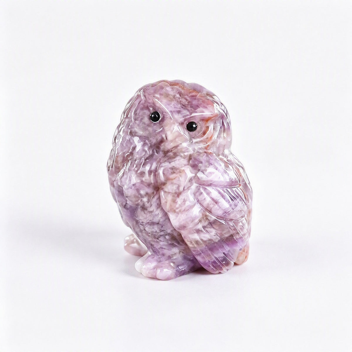 Amethyst crystal owl