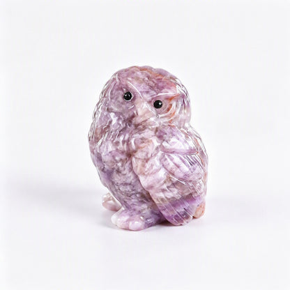 Amethyst crystal owl