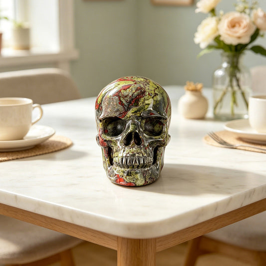 2.2" Dragon Bloodstone Crystal Skull – A Noble Healing Skull