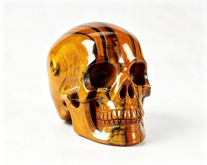 2.2" Tiger's Eye Crystal Skull