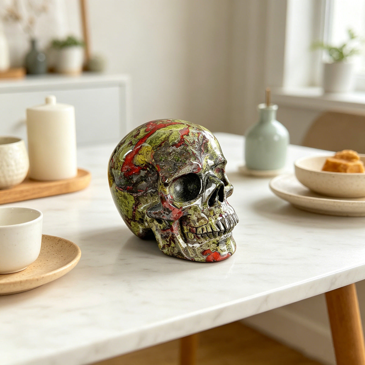 2.2" Dragon Bloodstone Crystal Skull – A Noble Healing Skull