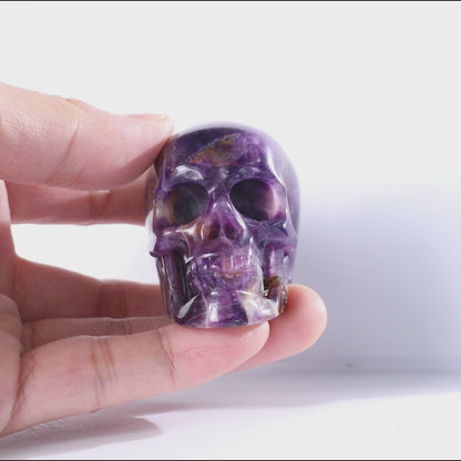 2.2" Amethyst Crystal Skull