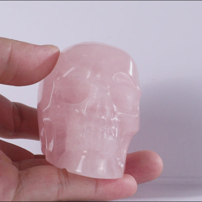 3.0" Rose Quartz Crystal Skull