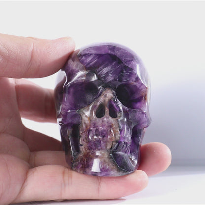 3.0" Amethyst Crystal Skull